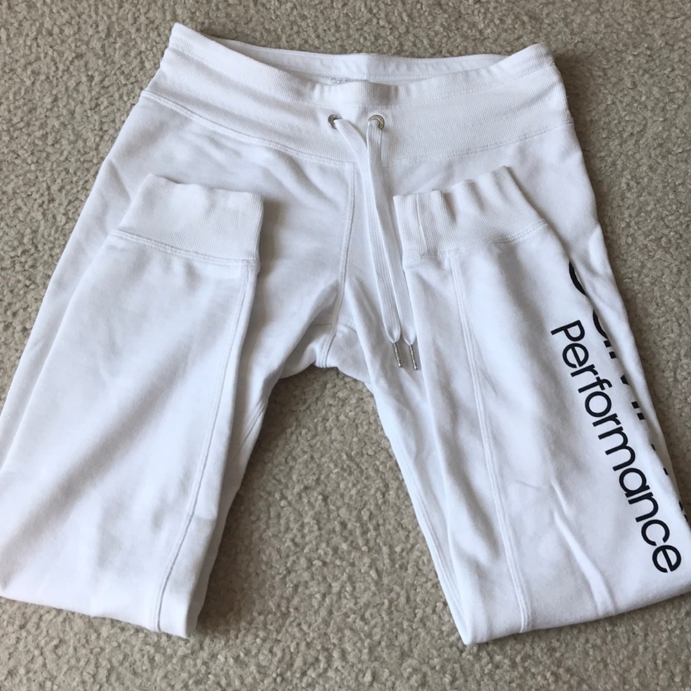Calvin Klein White Sweatpants